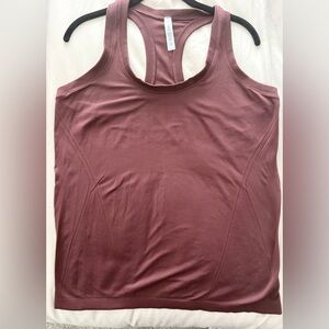 Women's Momento Racerback Tank Top - Brown Cranberry L